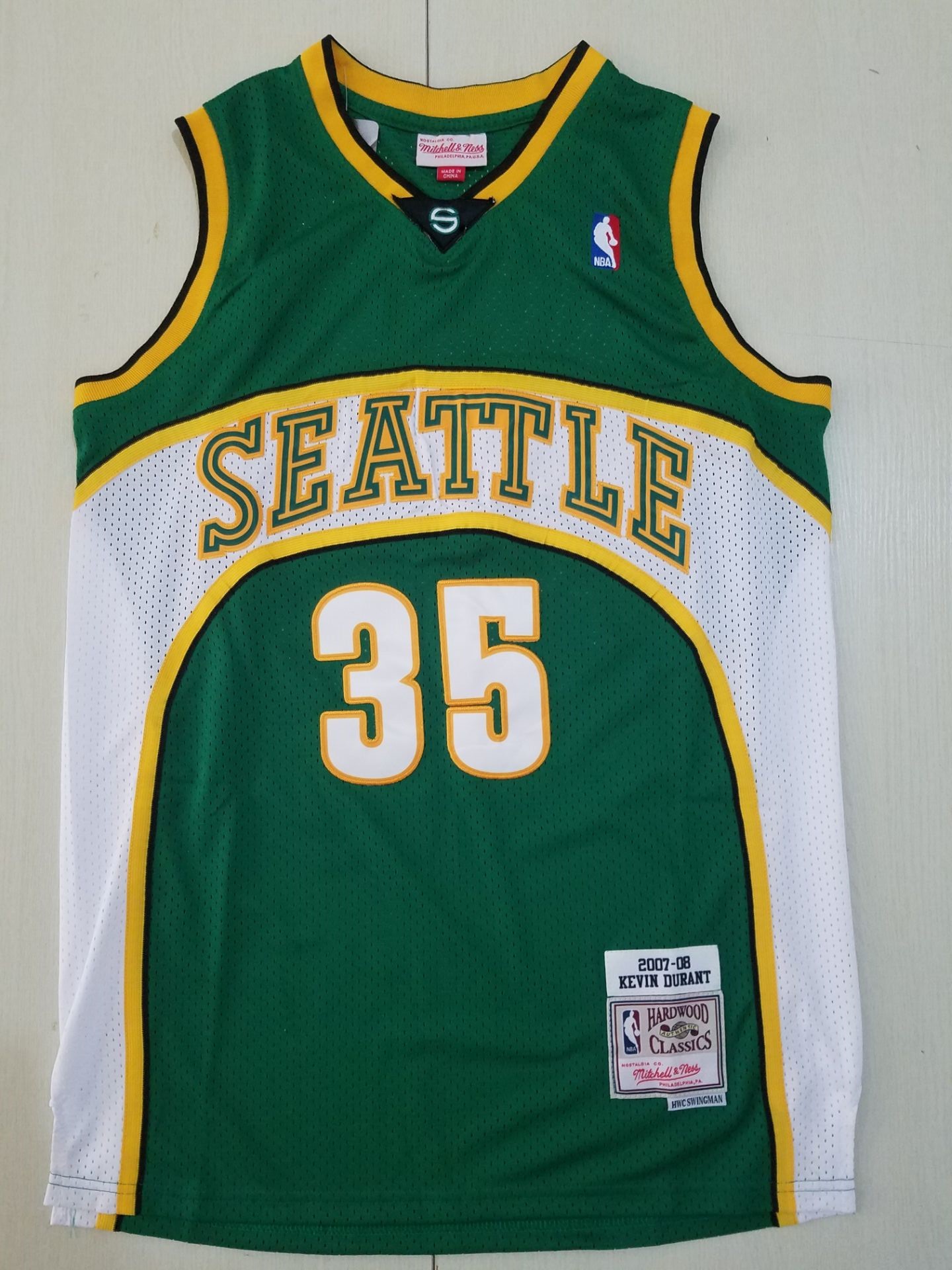 Men Brooklyn Nets #35 Durant green Nike Game NBA Jerseys->brooklyn nets->NBA Jersey